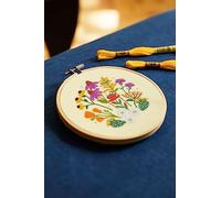 DMC - Jardin méditerranéen par Celeste Johnston, niveau intermédiaire, kit de broderie
