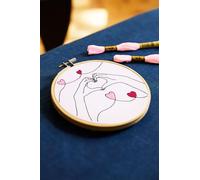 DMC Garn Kit broderie Mains de coeur – broderie facile par Jenni Davis