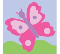 DMC Kit Canevas Le Papillon Rose