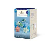 DMC - Kit crochet Amigurumi Tortue de mer pour réaliser une décoration marine originale et colorée à la main