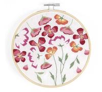 DMC - Kit Punch Needle magnifique motif pavots printaniers par Nathalie Weinzaepflen