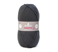 DMC Garn Fil à tricoter KNITTY 4 100% acrylique 50 g 140 m lavable en machine K965 Noir