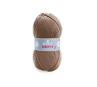 DMC - Knitty 4, fil synthétique de haute qualité | Moderne, léger et lavable en machine - Idéal pour la confection de vêtements, agréable à tricoter