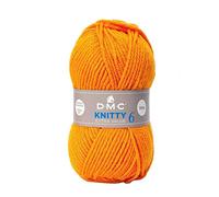 DMC Garn Fil à tricoter Knitty 6 – Pelote 100 g 100% acrylique Orange clair