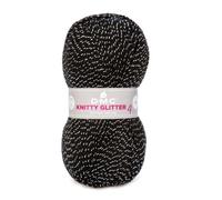 DMC - Knitty Glitter - Touche métallique l Idéal tous types de vêtements - Aiguilles à tricoter n°4 | 50 g - 148 m - 5 coloris disponibles