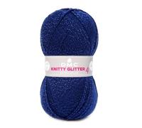 DMC - Knitty Glitter - Touche métallique l Idéal tous types de vêtements - Aiguilles à tricoter n°4 | 50 g - 148 m - 5 coloris disponibles
