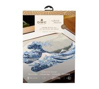 DMC - La Grande Vague par Katsushika Hokusai, Kit de point de croix avancé du British Museum | Belle idée cadeau