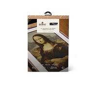 DMC Garn – Kit de point de croix – La Joconde de Léonard de Vinci, Le Louvre – Avancé