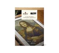 DMC - La Joconde Mona Lisa de Léonard de Vinci, Le Louvre, kit de tapisserie niveau intermédiaire