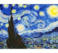 DMC - La Nuit étoilée de Van Gogh, kit au point de croix niveau avancé
