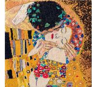DMC - Le Baiser de Gustav Klimt Kit de point de croix avancé | Belle idée cadeau