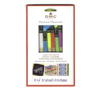 DMC Light Effects Lot de 6 paquets de fils fluorescents 8 m