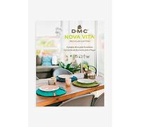 DMC - Livre Nova Vita N°1, Crochet et Tricot - 6 projets déco pour la maison : dessous de plat, panier de rangement, macramé | Des ouvrages avec schémas faciles à réaliser