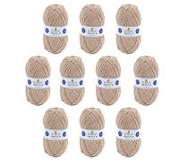 DMC - Lot de 10 pelotes - Fil à tricoter Knitty 4 - Explications incluses | Agréable à tricoter - Très belle qualité | Pelotes de 50 g - 140 m | 10 coloris disponibles