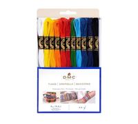DMC Garn – Assortiment de 24 échevettes de fil mouliné – Thème Drapeaux – 100% coton mercerisé