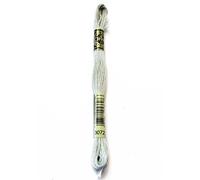 DMC Mouline 117-3072 Fil à broder en coton à six brins, gris castor clair, 8 m