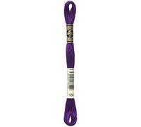 DMC Garn – Fil à broder en coton 117-550, six brins – violet très foncé 8 m