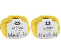 DMC - Natura Médium - Pelote de fil à tricoter et à crocheter | 100% coton - Idéal pour les vêtements | 50 g - 75 m | 27 coloris (Lot de 2)