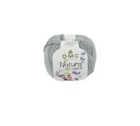 DMC Garn Pelote de fil à tricoter Natura 100% coton 50 g 155 m Gris Argent N09