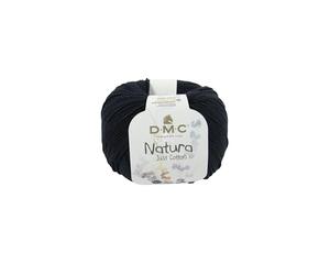 DMC Natura Pelote de Laine 100% Coton Noir (N11), 50 g