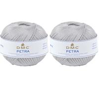 DMC Petra 5415 Fil de Coton pour Crochet Taille 5 (Lot de 2)