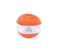 DMC Petra Fil à Crochet 100% Coton Orange Taille 3