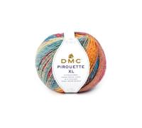 DMC Garn – Pelote de laine à tricoter Pirouette XL – 200 g – 1104 Multicolore