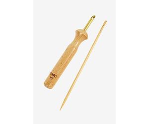 DMC - Punch Needle 1 Outil + 1 Aiguille en Bois, Pointe en Acier et Manche en Bois | Taille 10