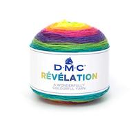 DMC Garn – Fil à tricoter – Révélation – multicolore léger 150 g 520 m aiguilles et crochet n°4 – 202 Jaune