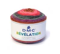 DMC - Révélation - Fil à tricoter multicolore léger, idéal pour des étoles et foulards tendances | 150 grammes - 520 m | Aiguilles et crochet n°4