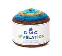 DMC - Révélation - Fil à tricoter multicolore léger, idéal pour des étoles et foulards tendances | 150 grammes - 520 m | Aiguilles et crochet n°4