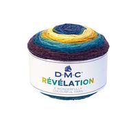DMC - Révélation - Fil à tricoter multicolore léger, idéal pour des étoles et foulards tendances | 150 grammes - 520 m | Aiguilles et crochet n°4