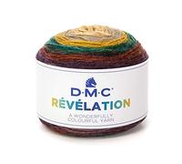 DMC - Révélation - Fil à tricoter multicolore léger, idéal pour des étoles et foulards tendances | 150 grammes - 520 m | Aiguilles et crochet n°4