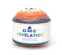 DMC - Révélation - Fil à tricoter multicolore léger, idéal pour des étoles et foulards tendances | 150 grammes - 520 m | Aiguilles et crochet n°4
