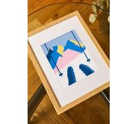 DMC - Ski alpin par Pascaline Latasse, niveau facile, kit tapisserie