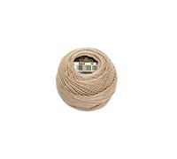 DMC Taille de balles de Coton perlé 12-141 mètres, très Beige Brun Clair