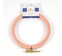 DMC Tambour A Broder Peint Rond 10.5cm Tambours à Broder Rond, Bois, Orange, 10, 5 x 1, 5 x 10, 5 cm