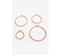 DMC Tambour A Broder Peint Rond 15.5cm Tambours à Broder Rond, Bois, Orange, 15, 5 x 1, 5 x 15, 5 cm