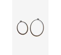 DMC - Tambour Oval Flexi 17,5 x 13 cm | Effet Bois | Broderie