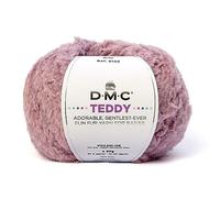 DMC - Teddy, fil doux | Idéal pour les petits | 50 g, 90 m, 8 coloris