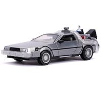 Jada – Voiture miniature de collection – DMC Time Machine BTTF 2 (1975) – 1/24 métal – Argenté