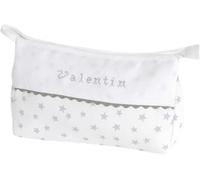DMC - Trousse de Toilette, idéale pour Transporter Les Affaires de bébé - 100% Coton | Point de Croix, à Personnaliser - Idée Cadeau de Naissance Unique et Personnel