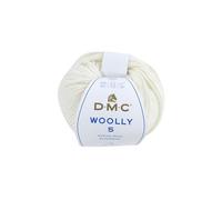 DMC "Woolly 12,7 cm Laine de mérinos, Blanc, 80 m