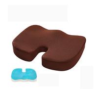 DMCE Gel Conpourtable Orthopédique Soutien Coussin De Siege,Ergonomique Soulagement De La Douleur Coccyx Coccyx Coussin De Chaise,pour Chaise Marron