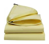 DMCHENGMA 1x3m/1x4m/1x5m/3x6m Bâche Robuste 500g/㎡ Bâche Imperméable Grande Feuille de Camping au Sol avec Oeillets pour Mobilier d'extérieur Housse de Voiture Caravane, Beige(2x5m)