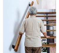 DMCHENGMA Barre de Support Mural en Bois pour Rampe d'escalier antidérapante, pour Personnes âgées, 30 à 450cm, Rampe d'escalier Moderne(60cm)