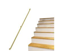 DMCHENGMA Main Courante dorée pour escaliers, 60 cm 90 cm 1 m 1,5 m 2 m 3 m 4 m 5 m 6 m Kit Complet de Rampe d'escalier |Rampes d'escalier murales (Size : 600cm)