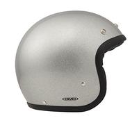 DMD Jet-Vintage Casque Moto Hommes, Argent, XS