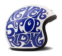 DMD Jet-Vintage Casque Moto Hommes, Multicolore, XL