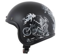 DMD Retro Ghost Rider Casque Jet noir S